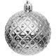 48. DECORATIVE PLASTIC BALL 6CM SET 35 PCS SILVER