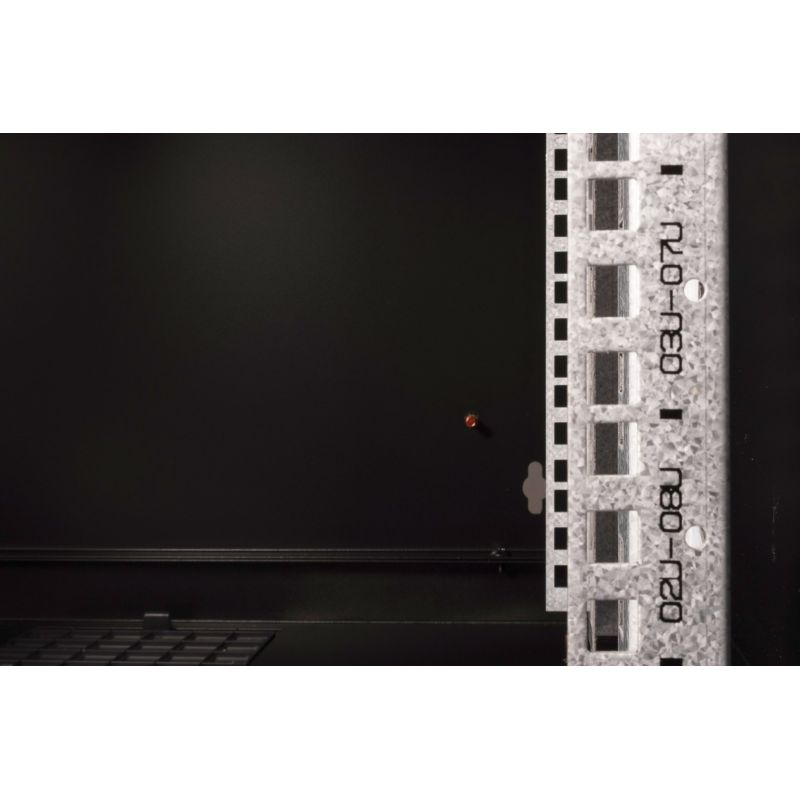 31. Digitus Unique 19" 9U rackmount network cabinet, 600x450, glass door, black, undivided, assembled, 100kg