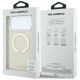 8. Karl Lagerfeld Ring Stand 360 Saffiano Classic Logo MagSafe Case for iPhone 18 Pro Max / 17 Pro Max - Beige