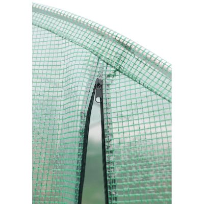 43. GREENHOUSE GARDEN TUNNEL 200x200x200CM PE GREEN STEEL STRUCTURE