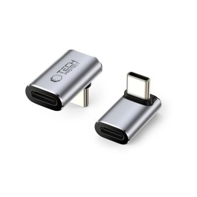 6. Tech-Protect Ultraboost AA03 USB-C Angled Adapter - Gray