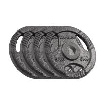 Cast iron Olympic weight set 4x5kg, 51mm hole, plate with handles, REBEL ACTIVE