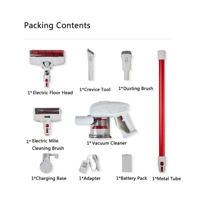 3. Jimmy JV51 Cordless Upright Vacuum Cleaner Red and White