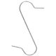 2. METAL HOOKS FOR BAUBLES, 50 PCS, SILVER, MICA