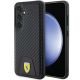 Ferrari Carbon Stitched Bottom case for Samsung Galaxy S24 - black