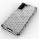 4. Honeycomb case armored cover with a gel frame for Samsung Galaxy S22 + (S22 Plus) transparent
