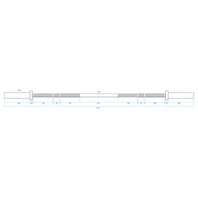 16. HMS premium GCFD450 Corsfit bar, 201cm, 15kg