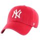 47 Brand New York Yankees Clean Up Cap B-RGW17GWSNL-RDC Red One Size