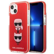 Karl Lagerfeld Karl&Choupette Head Case for iPhone 13/14/15 - Red