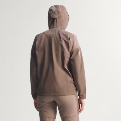 2. adidas TERREX Xperior 2.5L Hybrid Primeknit Climaproof Jacket for women – Trace Brown, size: M