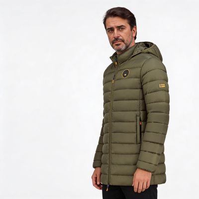 6. Geographical Norway men's jacket AMIGOMAP LONG HOOD DB KAKI MEN 233 KAKI (WZ5087H/GN-KAKI)