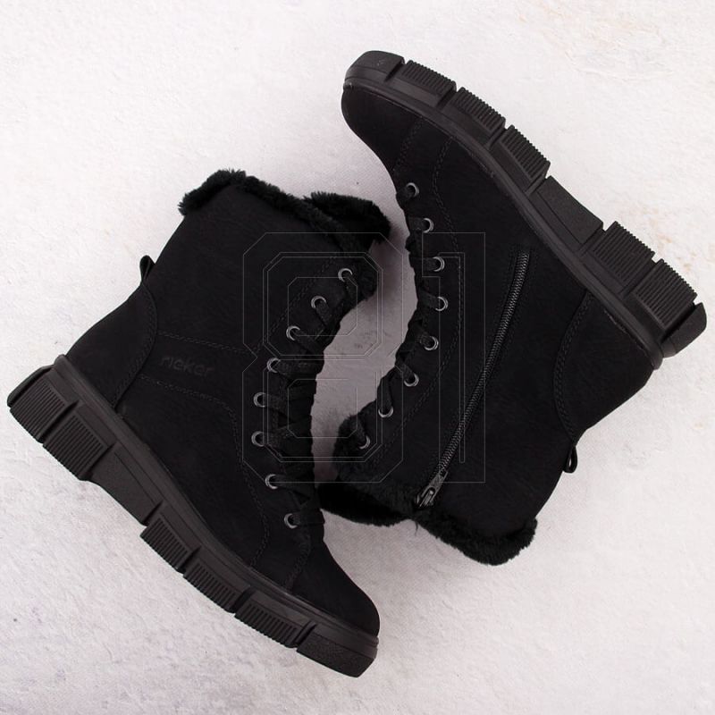 3. Rieker W X3402-00 RKR743 fur ankle boots