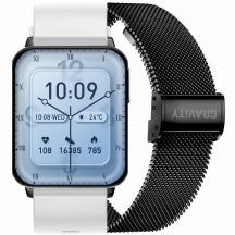 Smartwatch Gravity White Black 2 Straps GT17-8