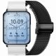 Smartwatch Gravity White Black 2 Straps GT17-8
