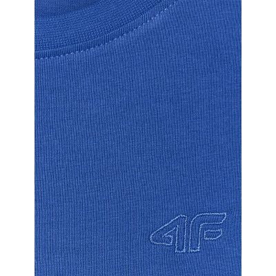 6. Boy's regular plain T-shirt 4F 4FJRAW25TTSHM3260-36S