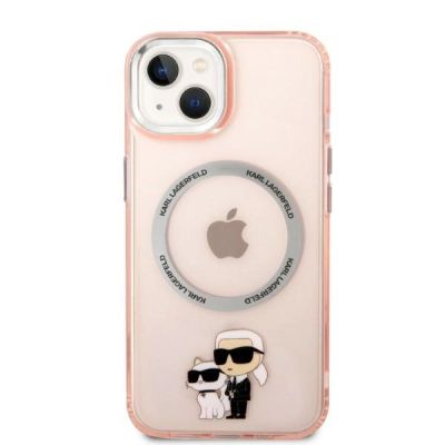 3. Karl Lagerfeld KLHMP14MHNKCIP iPhone 14 Plus 6.7" hardcase pink/pink Iconic Karl&Choupette Magsafe