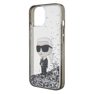 6. Karl Lagerfeld KLHCP15SLKKNSK iPhone 15 6.1" transparent hardcase Liquid Glitter Ikonik