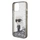 6. Karl Lagerfeld KLHCP15SLKKNSK iPhone 15 6.1" transparent hardcase Liquid Glitter Ikonik
