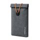 4. Wozinsky WPB-R12 RFID Blocking Phone Case with Flap and String 21.5x12 cm - Gray