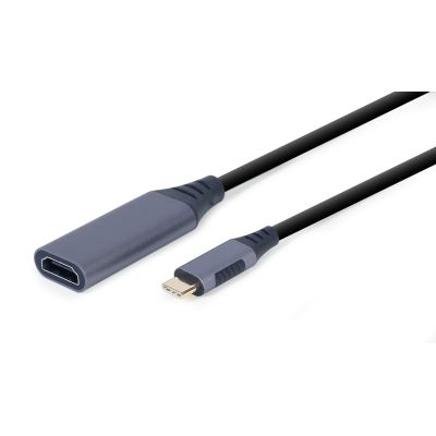 2. GEMBIRD USB TYPE-C TO HDMI ADAPTER ON CABLE, GRAY, 15CM