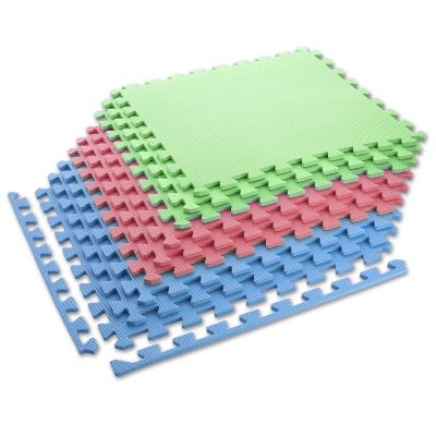 2. Multipack One Fitness MP10 puzzle mat green-blue-red 9 pieces 10 mm