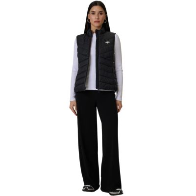 7. Women's vest 4F F347 deep black 4FWSS26TVJAF347 20S