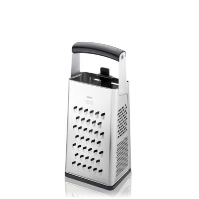 7. GEFU 10761 Manual Grater/Spiralizer Grater with Container Black, Silver
