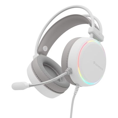 5. GENESIS NSG-2308 Wired Headband Gaming USB Type-A Headphones/Headset White