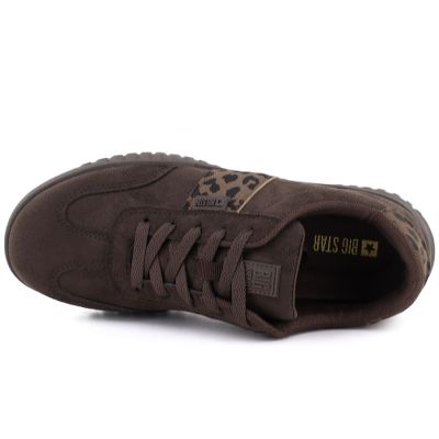 4. Women's brown suede sneakers Big Star TT274265