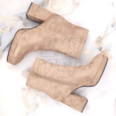 6. Suede ankle boots Jezzi W JEZ411B, beige