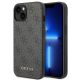 Guess 4G Metal Gold Logo Case for iPhone 14 Plus / 15 Plus - Gray