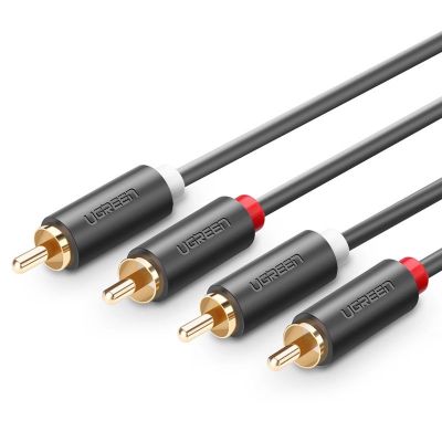3. Ugreen AV104 10518 audio cable 2RCA (male) / 2RCA (male) 2m - gray