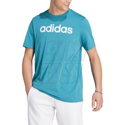 4. adidas Essentials Single Jersey Linear Embroidered Logo Tee M IJ8655