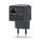 3. GEMBIRD WIFI REPEATER MINI WNP-RP300-03-BK B/G/N300 + RJ45 SOCKET, FOR 230V SOCKET, BLACK