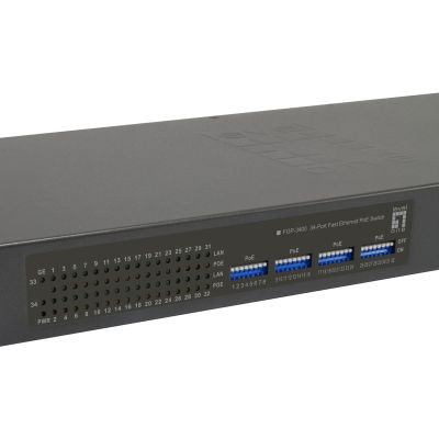 2. LevelOne FE PoE+ Switch 34-Port 19" 250W 1Gbps