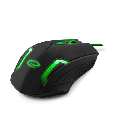 8. Esperanza Fighter EGM205G computer mouse (optical; 2400 DPI; black)