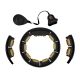 17. HHM13 NEW HULA HOP BLACK/GOLD WITH MAGNETS AND WEIGHT + HMS COUNTER