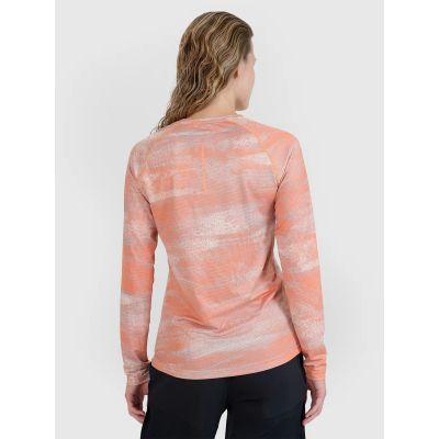 5. Women's quick-drying cycling longsleeve 4F 4FWSS25TFLOF344-70A