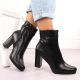 5. Women’s black heeled ankle boots with warm lining M.Daszyński AF125-22