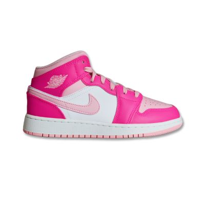 Air Jordan 1 Mid GS Fierce Pink Kids' Shoes - FD8780-116