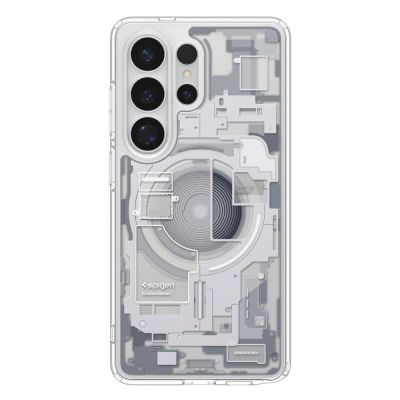 3. Spigen Ultra Hybrid Mag MagSafe Case for Samsung Galaxy S26 Ultra Zero One - Clear and White