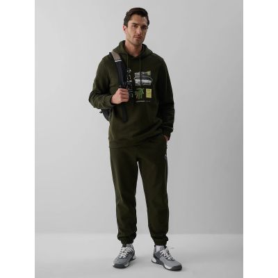 5. Men's regular hooded sweatshirt 4F 4FRAW26TSWSM3162-43S