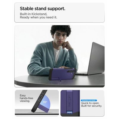 10. Spigen Tough Armor Mag MagSafe Case for Samsung Galaxy S26 - Purple