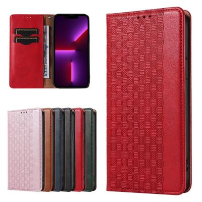 2. Magnet Strap Case Case for iPhone 14 Pro Max Flip Wallet Mini Lanyard Stand Red