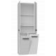 6. NEL BATHROOM COLUMN WHITE HALF 2 DOOR BASKETS D SET