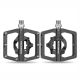 2. Rockbros PD15-BK Aluminum Alloy Bicycle Pedal Set - Black