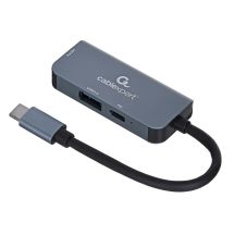 GEMBIRD USB TYPE-C 3-IN-1 MULTI ADAPTER (USB HUB + HDMI + PD)