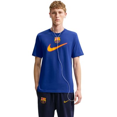 Nike FC Barcelona Swoosh Men's T-Shirt Blue IQ5042 455