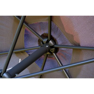 16. 300CM FOLDABLE GARDEN UMBRELLA GREY