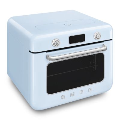 3. Smeg COF01PBEU Small Blue Steam Oven Buttons, Rotary